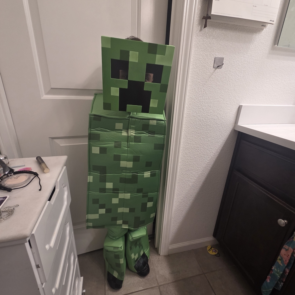 Kids Green Minecraft - Pixelated - HALLOWEEN Costume